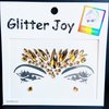 Face Gems Jewels, Festival Face Jewels Tattoo Stickers,Face Gems Stick on, Body Gem Stones Temporary Face Tattoos for Festival,4-Pack,Light-Coffee