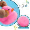 16PCS Pink Rubber Duck Kids Bath Duck Toys for Toddlers Boys Girls,Squeak and Float Rubber Ducks in Bulk Baby Shower Duck Decorations Party Favors (2.2’’)