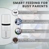 MILK & WATER All in One Baby Bottle & Baby Formula Dispenser On The Go, 5oz - Keeps Water Warm & Formula Fresh - Baby Formula Mixing Bottle with Anti Colic Nipple - Leak-Proof - 3+ Months (White)