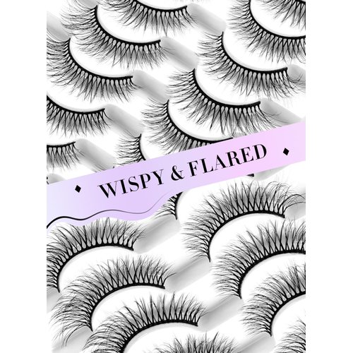 sawkit Classic Lash Extensions 6-14mm Fake Eyelashes – Luxurious Natural Mink Lashes Eyelash Extensions – Comfortable and Easy to Apply – High-End Fiber Lashes for Superior Volume