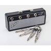 Licensed Fender Jack Rack- guitar amp key holder, includes 4 guitar plug keychains and 1 wall mounting kit. Quick and easy installation.