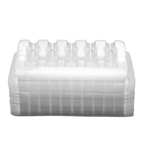 50 Pcs Transparent Disposable Cartridge Needle Trays Cartridge Needle Plates, Needle Holder Needle Toner Cup Cartridge Holder