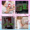 EMOME 400 Styles Luminous Valentine's Day Accessories Party Favors Decorations Supplies, Glow Heart Kiss Tattoos Temporary, Valentines Day Temporary Tattoo Stickers for Kids Women (56 Sheets)