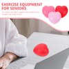Beavorty Hand Grip Strength Trainer, 3pcs Finger Strengthener Ball Heart Shaped Hand Grip Ball Finger Resistance Exercise Squeezer for Adults Hand Workout