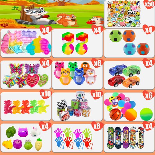 116 Pcs Prizes for Kids Classroom, Treasure Box Toys for Classroom, Treasure Chest, Birthday Party Favors for Kids 4-8, Pinata Fillers Goodie Bag Stuffers, Bulk Valentines Gift for Kids Classroom