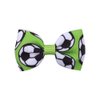 Soccer Hair Bow Clips Football Hair Clips Pin Sport Bow Soccer Hair Barrettes Pin BBG62 (Set-A)