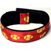 Fastpitch Softball Scrunchies Red with Yellow Softballs (pair) from the ORIGINAL USA inventor, Holders, Straps, Ties, Sleeve Scrunch