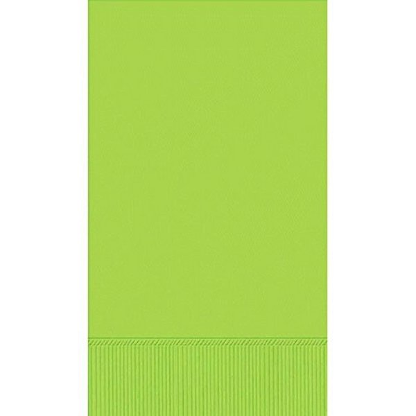 Amscan 3-Ply Guest Paper Towels, 8" x 4", Pack of 16, Kiwi
