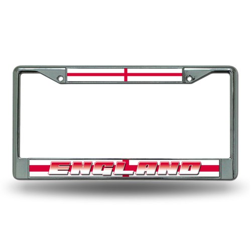 Rico Industries England National Soccer Team Standard Chrome License Plate Frame