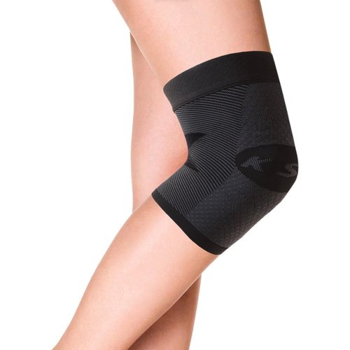OrthoSleeve Knee Brace for ACL, MCL, Injury Recovery, Meniscus Tear, knee pain, aching knees, patellar tendonitis and arthritis (Medium, Black, Single)
