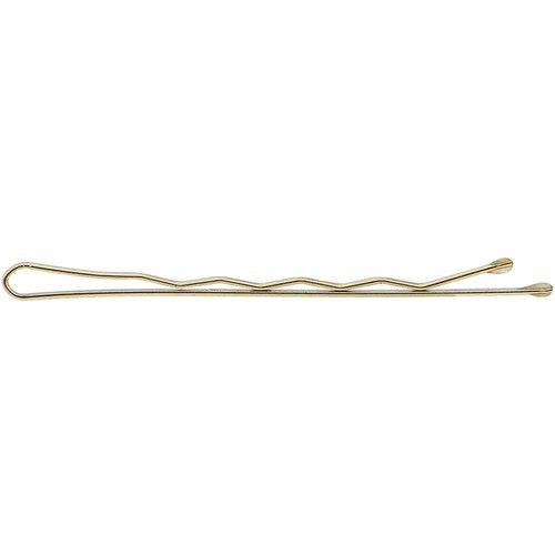 ScivoKaval Bobby Pins Bulk Champagne Gold for Blonde 100 Count Hair Bob Pins Bulk in a Case Box Tub, 2.2 inch