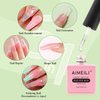 AIMEILI Hema Free Builder Base Gel 5 in 1 Clear Builder Nail Gel for Nails Extension Soak Off U V LED Builder Nail Gel in a Bottle Builder Base Gel Polish 15ml
