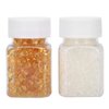 Joyzan Hair Extension Granule, Fusions Keratin Pellets Bead Hairing Extensions Granules Hot Melt Grain Making Nail Design Wig Glue Tip Rebond Bead Flat Tool Accessory Total 100g 2 Bottle DIY Accessory