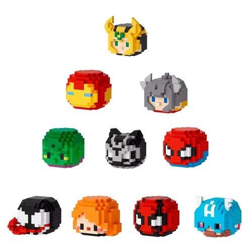 Superhero Egg Brick Construction Set, Build, Play, and Display, Includes 10+ Minifigures, or Decor Item Ages 14+