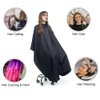 URAQT Barber Cape for Men Women, Barber Apron with Adjustable Velcro Closure Profesional Hair Cutting Cape Haircut Cape Barber Mat Supplies Accessories for Hair Treatment Coloring Styling (Black)