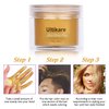 Hair Color Wax Blonde, Ultikare Instant Hair Dye Cream Mud Washable Temporary Hair Dye Natural Hairstyle Color Pomade for Party, Cosplay, Halloween (Gold)
