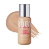 Ruby Kisses Liquid Foundation Medium Coverage, Lightweight, Natural Finish, Face Makeup for All Skin Type, Korean Makeup (Natural Beige)