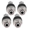 High Pressure 502 Flush Mount Bolt in Metal/Chrome Tire Valve Stems Will fit in a Normal Valve Stem Hole of .453". (Pack of 4)