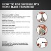 Swissklip Nose Hair Trimmer for Men I Manual Nose Hair Trimmer for Women I Stainless Steel Nose Hair Remover for Men & Women I Easy to Use Ear Hair Trimmer I Keep Your Nose Neat and Clean!