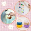 XIPEGPA 46 PCS Mini Animal Plush Toys Set Cute Small Animal Stuffed Toy Keychain for Party Favors Keychain Ornament for Goody Bag Easter Egg Stuffers Carnival Birthday Party Classroom Prizes