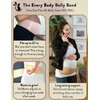 Nu Momz Maternity Belly Band for Pregnant Women | One Size Fits XS-XXL | Machine Washable Maternity Belt | Pregnancy Belly Support Band For Hip Back & Pelvic Pain Relief | Fits Every Body (Beige)