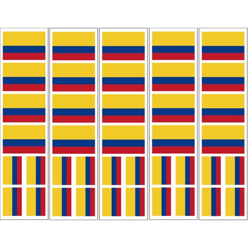 40 Tattoos: Colombia Flag, Colombian Party Favors