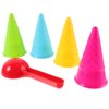 Toyvian Kids Beach Toys Ice Cream Cone Scoop Model Beach Play Toys Children Outdoor Play 5 Pieces (Random Color)