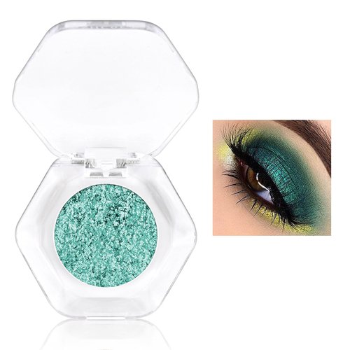 KYDA Chameleon Eyeshadow, Multichrome Metallic Finish Powder Eyeshadow, High Shinning Pigment Eyeshadow Powder, Bright Highlighter Makeup for Eyes, Lasting Blendable, 10