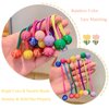20Pcs Small Plastics Balls Hair Ties Round Bead Ponytail Holders for Toddler Girls Women Elastic Rubber Bands Bubble Hair Ties Beads Hair Accessories