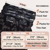 Italian Curly Clip in Hair Extensions Real Human Hair Clip ins 100% Brazilian Virgin Hair PU Seamless Clip in Hair Extensions Human Hair Natural Black Hair for Women 120 Gram 6 Pcs 24 Inch