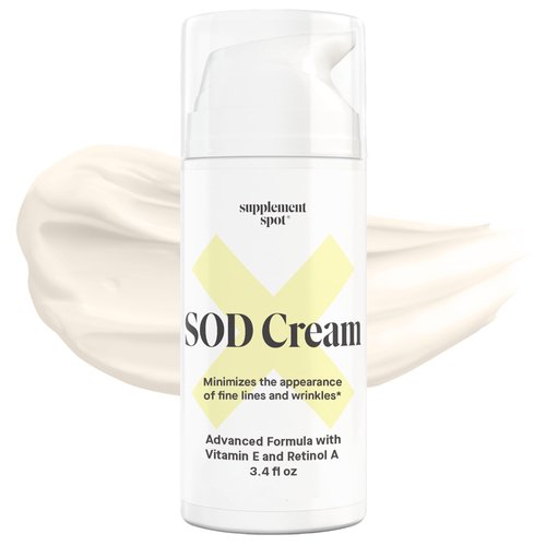 Superoxide Dismutase SOD Anti Aging Cream, Anti Aging Face Cream to Repair Fine Lines & Wrinkles for Smoother, Firmer & Younger Looking Skin, Superoxide Dismutase Face Moisturizer, 3.4 oz