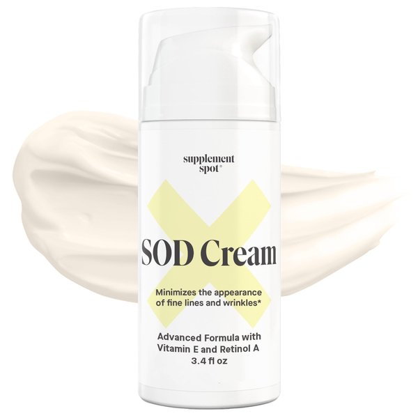 Superoxide Dismutase SOD Anti Aging Cream, Anti Aging Face Cream to Repair Fine Lines & Wrinkles for Smoother, Firmer & Younger Looking Skin, Superoxide Dismutase Face Moisturizer, 3.4 oz