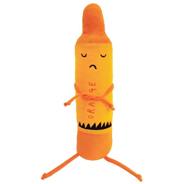 MerryMakers The Day the Crayons Quit Orange Soft Plush Crayon Toy, 12-Inch, from Drew Daywalt and Oliver Jeffer's The Day the Crayons Quit Book Series