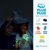 Plus Plus 240 Piece Interlocking Building Blocks for Kids, Open Ended Connecting Toys, Stem Bin Classroom Mini Manipulatives - Glow in Dark Play Tube