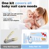 Yeeeasy Baby Nail Clippers Kit Baby Grooming Set with Nail Clippers, Scissors, Nail File & Tweezers Baby Care Kit Fingernail Cutter for Baby,Newborn,Infant,Toddler,Kid(Blue)
