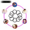 LUERMINJP Black Hair Ties Ouchless Ponytail Holders, 80Pcs No-metal Elastic Band for Braids Thick and Curly Hair, Seamless Hair Elastics 1.96 * 0.11”Hair Accessories for Women and Girls