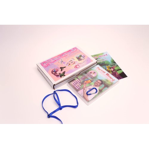 Parrot Wizard Bird Harness Set (Petite, Blue)