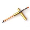 WOKOTO Nail Art Flat Painting Pens Nail Brush Acrylic Handle Acrylic UV Gel Salon Pen Flat Brush Polish Tool