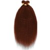 20 22 24 Inch Fridnae Hair Color 33 Bundles Reddish Brown Kinky Straight Human Hair Bundles Brazilian Copper Brown Bundles Human Hair Auburn Brown Yaki Straight Bundles Hair Extensions