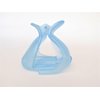 Generic Lite blue velvet like hair claw clip