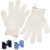 Exfoliating Glove - Body Scrub for Smooth and Soft Skin - Body Exfoliator for Ingrown Hair Dead Skin Remover and Itchy and Flaky Skin - Scrubber Shower Accessories for Women and Men 1 Pair Glove