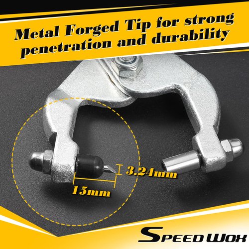 SPEEDWOX 10 Inches Ceiling Grid Punch Pliers 3.24mm Grid Hole Punch Pliers for Rivets Multifunctional Puncher Pliers for Thin Metal Sheet Decoration Hardware Processing