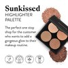 Mented Cosmetics | Gold and Bronze Highlighter, Sunkissed Highlighter Palette | Vegan, Paraben-Free, Cruelty-Free Makeup | Natural Face Palette