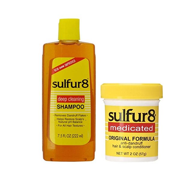 Sulfur8 Anti-Dandruff Hair & Scalp Care Shampoo 7.5oz + Conditioner 2oz Duo
