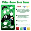 PANTIDE Video Game Toss Games with 4 Bean Bags, Game On Birthday Party Games Party Supplies, Gaming Party Decorations Indoor Outdoor for Boys, Video Game Themed Throwing Games for Kids and Adults