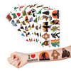 Bigfoot Jungle Temporary Tattoos Sticker for Kids Birthday Party Supplies Decorations Party Favors 80PCS Tattoo Sasquatch Halloween Easter Holiday Themed Cute Kids Boys Girls Gifts Ideal Prizes Reward