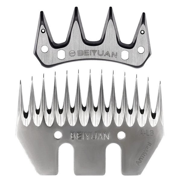 Junniu Sheep Shears Replacement Blades, Sheep Shear Clipper Blades, Detachable Blades for Professional Electric Cutter Wool Comb Sheep Clippers, for Grooming Goats Llamas Pet Animals