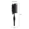 Cricket Static Free Ponytail Double-Sided Bristle Hair Brush - Smoothing, Teasing, and Volume – Anti-Static Brush for Frizz-Free Ponytails and Updos, Includes 3 Elastic Hair Ties