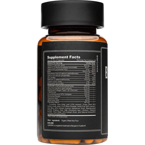 Live Bearded: Beard Boost - Beard Hair Growth Multivitamins with Biotin 10,000mcg, Vitamin C, Vitamin E and Zinc - 90-Day Supply - Thick, Strong, Full Beard Growth Support - Made in The USA