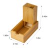 Cusdie Bamboo Dice Tower Foldable Wooden Die Roller Castle Rolling Case for Dungeons and Dragons, Board Game, D&D, RPG(No Logo)
